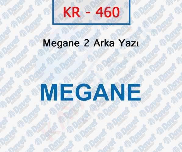 KAYA KR-460 Arka Yazi Megane Ii
